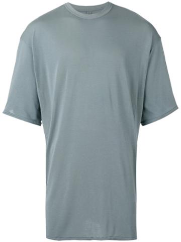 Manuel Marte - Oversized T-shirt - Men - Silk/cotton/spandex/elastane/modal - M, Grey, Silk/cotton/spandex/elastane/modal