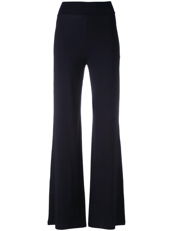 D.exterior Wide Leg Soft Trousers, Women's, Size: Xxl, Black, Viscose/spandex/elastane