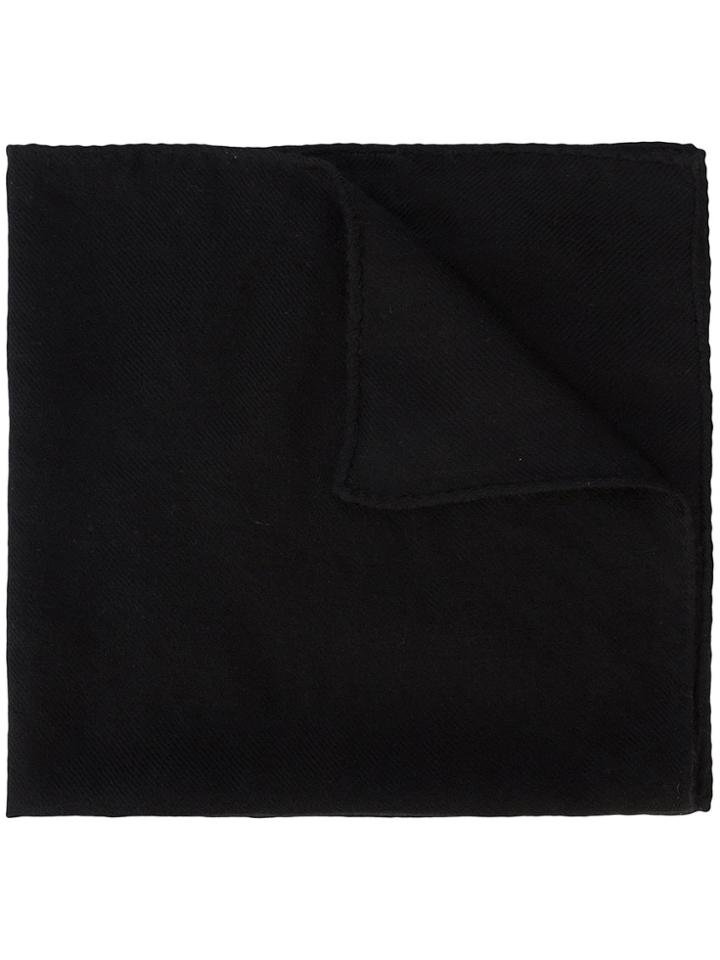 Ryan Roche Woven Cashmere Scarf - Black