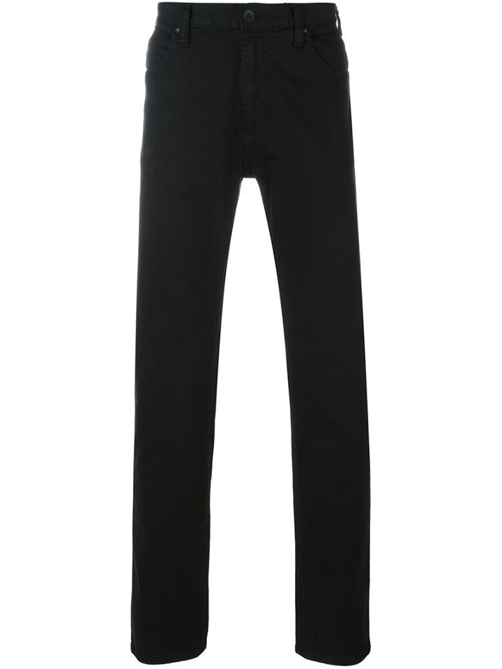 Armani Jeans Classic Straight Jeans, Men's, Size: 33, Black, Cotton/spandex/elastane