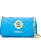 Love Moschino Quilted Barrel Cross Body Bag, Women's, Blue