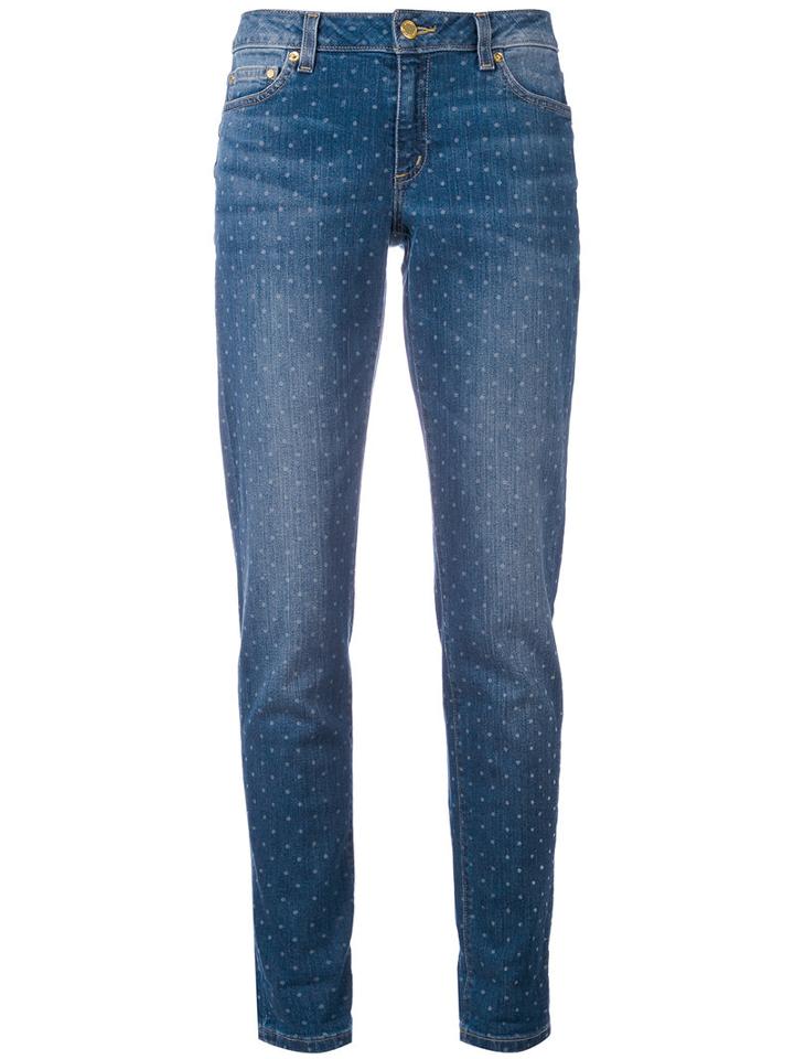 Michael Michael Kors - Polka Dot Jeans - Women - Cotton/spandex/elastane - 2, Blue, Cotton/spandex/elastane