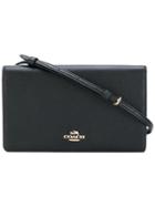 Coach Fold Over Cross Boy Bag - Black