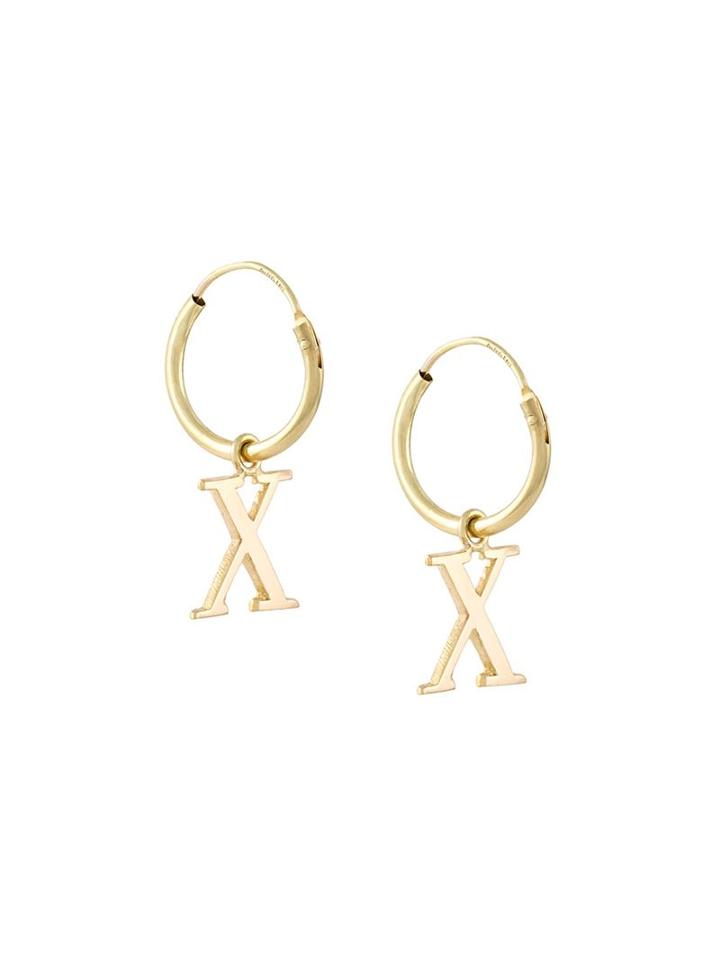 Wouters & Hendrix Gold 18kt Yellow Gold 'x' Earrings, Women's, Metallic