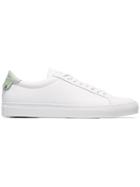 Givenchy White And Green Urban Street Knotted Leather Sneakers