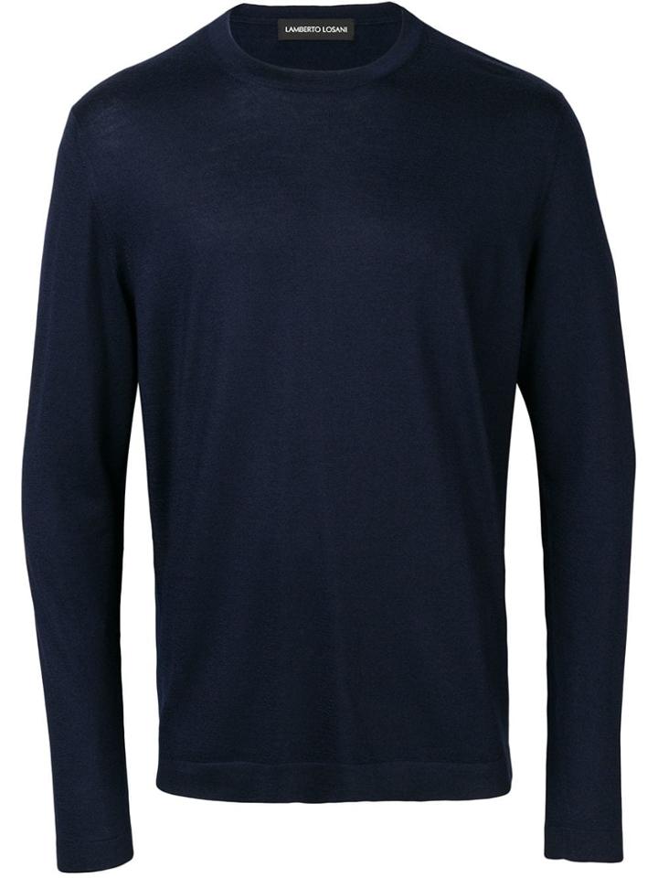 Lamberto Losani Classic Pullover - Blue
