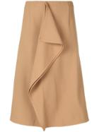 Kolor Patchwork Asymmetric Skirt - Red