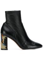 Sophia Webster Embellished-heel Ankle Boots - Black