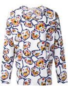 Marni Whisper Print Collarless Shirt - Multicolour