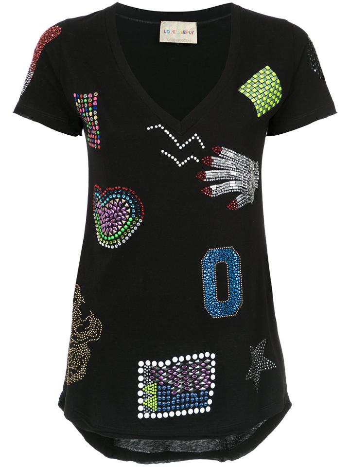 Andrea Bogosian Appliqué T-shirt - Black