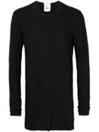Lost & Found Rooms - Mesh Insert Longsleeved T-shirt - Men - Cotton - Xl, Black, Cotton