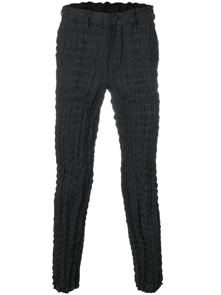 Issey Miyake Men Ruched Trousers - Grey