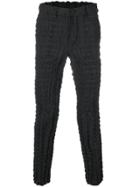 Issey Miyake Men Ruched Trousers - Grey