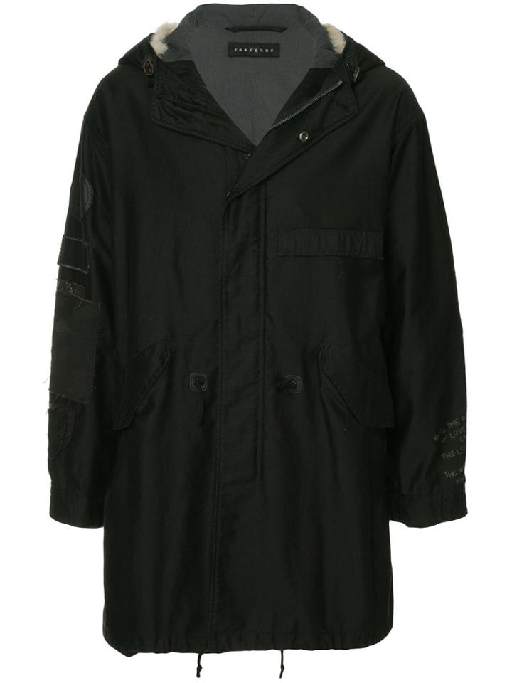 Roarguns Appliqué Parka - Black