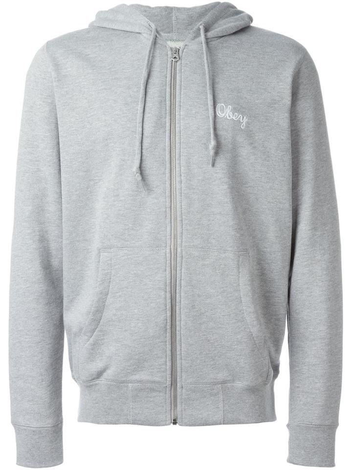 Obey 'euclid' Zip Hoodie