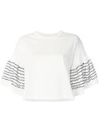 See By Chloé Stitched-sleeve T-shirt - White