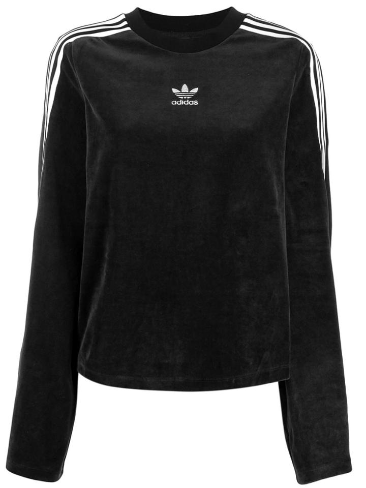 Adidas Velvet Logo Sweater - Black