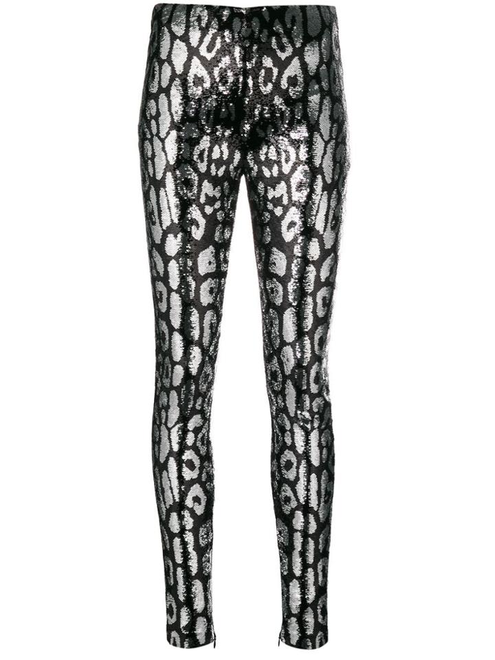 Tom Ford Leopard Printed Leggings - Black