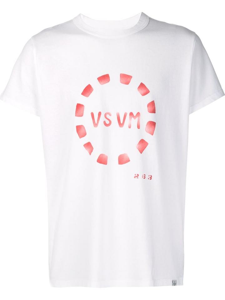 Visvim Logo Print T-shirt, Men's, Size: 5, White, Cotton