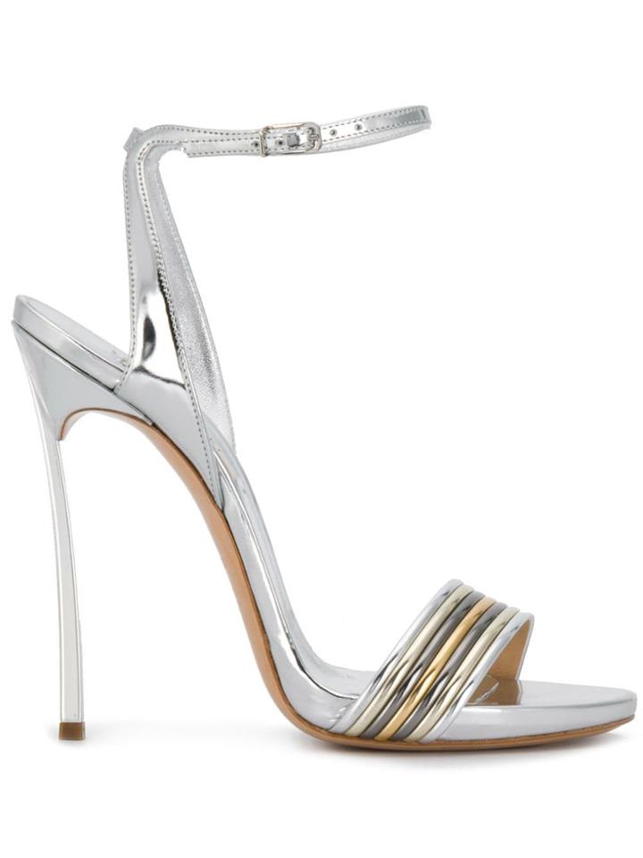 Casadei Blade Multimetal Sandals - Metallic