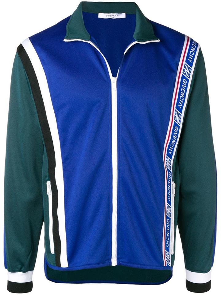 Givenchy 4g Band Zipped Jacket - Blue