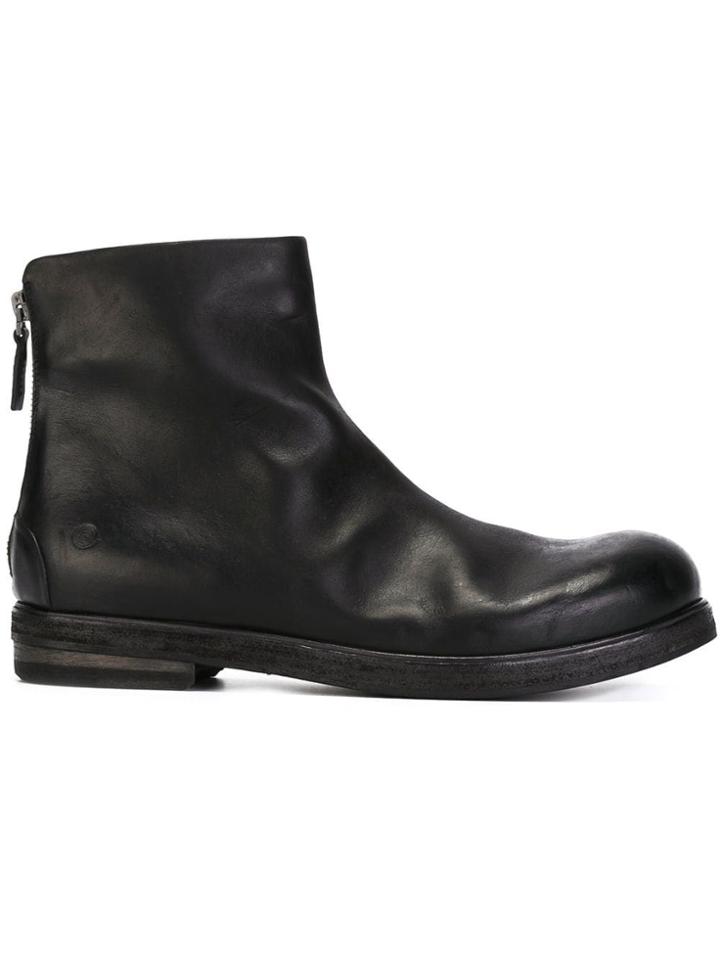 Marsèll Back Zip Boots - Black