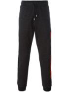 Mcq Alexander Mcqueen Stripe Print Track Pants, Men's, Size: Xl, Black, Cotton/polyester