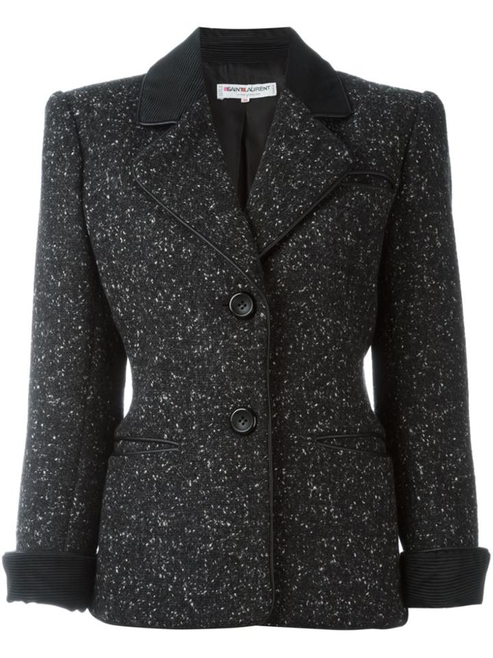 Yves Saint Laurent Vintage Bouclé Jacket - Black