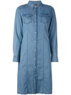 Twin-set - Chambray Shirt Dress - Women - Cotton - 44, Blue, Cotton