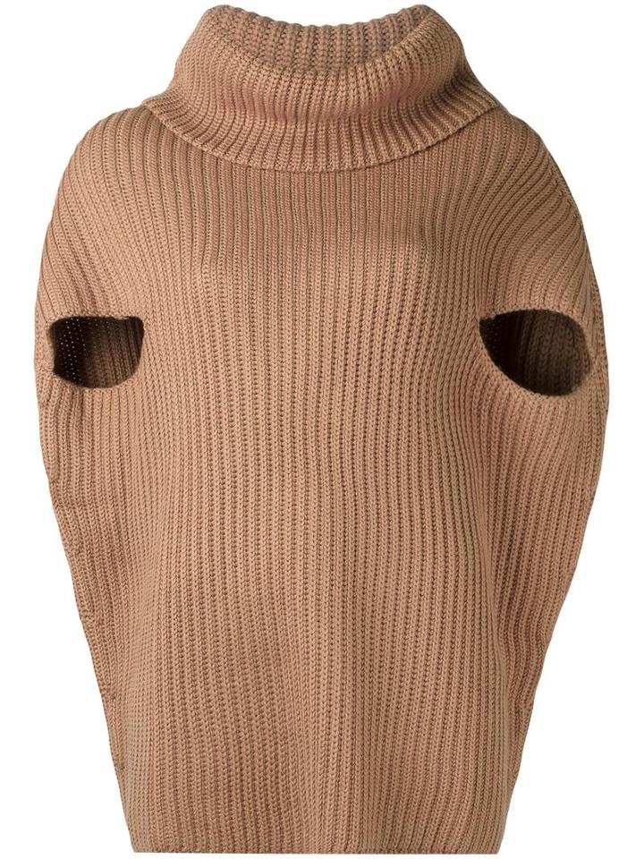 P.a.r.o.s.h. Cowl Neck Jumper, Women's, Size: Small, Brown, Polyamide/wool