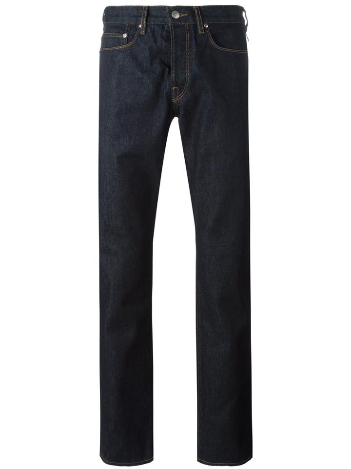 Ps By Paul Smith Wide-leg Jeans, Men's, Size: 33/30, Blue, Organic Cotton