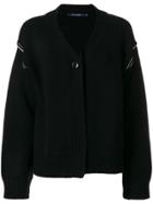 Sofie D'hoore Contrast Trim Knitted Cardigan - Black