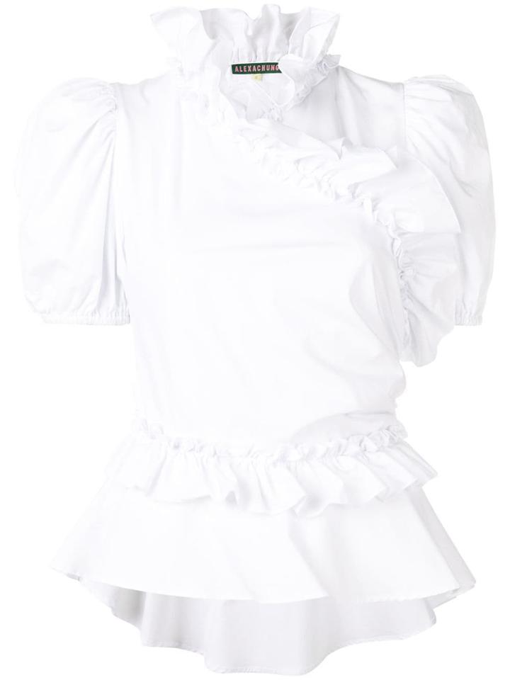 Alexa Chung Wrap Top - White
