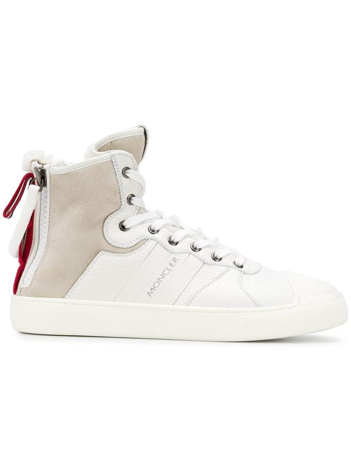 Moncler Ankle Lace-up Sneakers - White