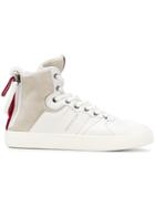 Moncler Ankle Lace-up Sneakers - White