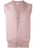 Brioni - Buttoned Vest - Men - Silk/cashmere - 48, Pink/purple, Silk/cashmere