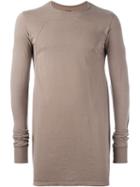 Rick Owens Drkshdw Long Length T-shirt, Men's, Size: Medium, Brown, Cotton
