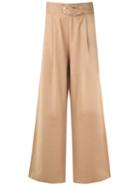 Framed Palazzo Pants - Neutrals