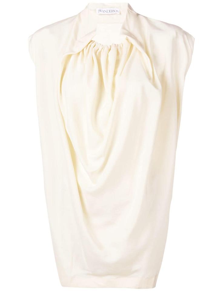 Jw Anderson Ruched Neck Shell Top - Yellow & Orange