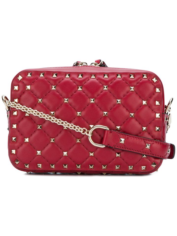 Valentino Garavani Rockstud Pike Camera Bag - Red