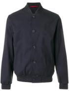 Homecore Button-down Bomber Jacket - Blue