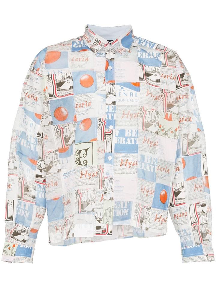Martine Rose Square Patchwork Print Shirt - Multicoloured