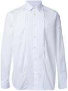 Saint Laurent Pleated Placket Long Sleeve Shirt