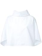 Fad Three Boxy Cropped Top, Women's, White, Cotton/polyester