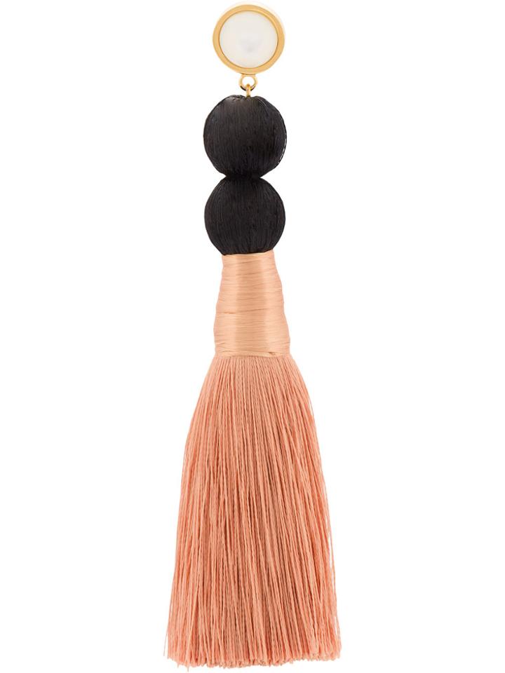 Lizzie Fortunato Jewels Modern Tassel Earrings - Black