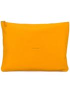 Soulland - Medusa Mega Clutch - Men - Calf Leather - One Size, Yellow/orange, Calf Leather