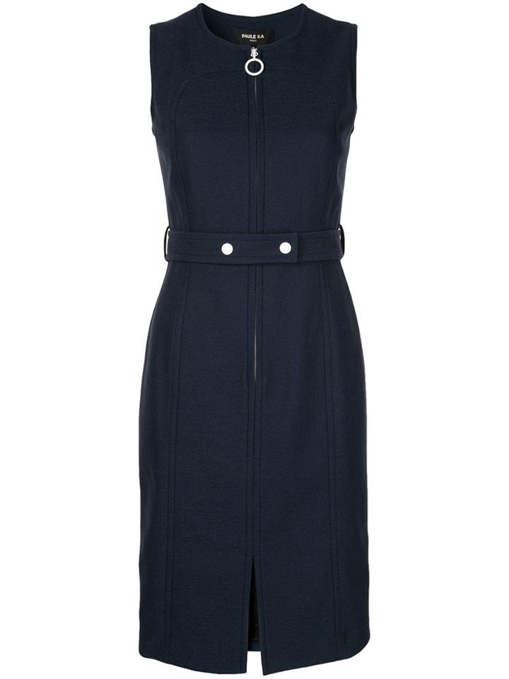 Paule Ka Panelled Dress - Blue