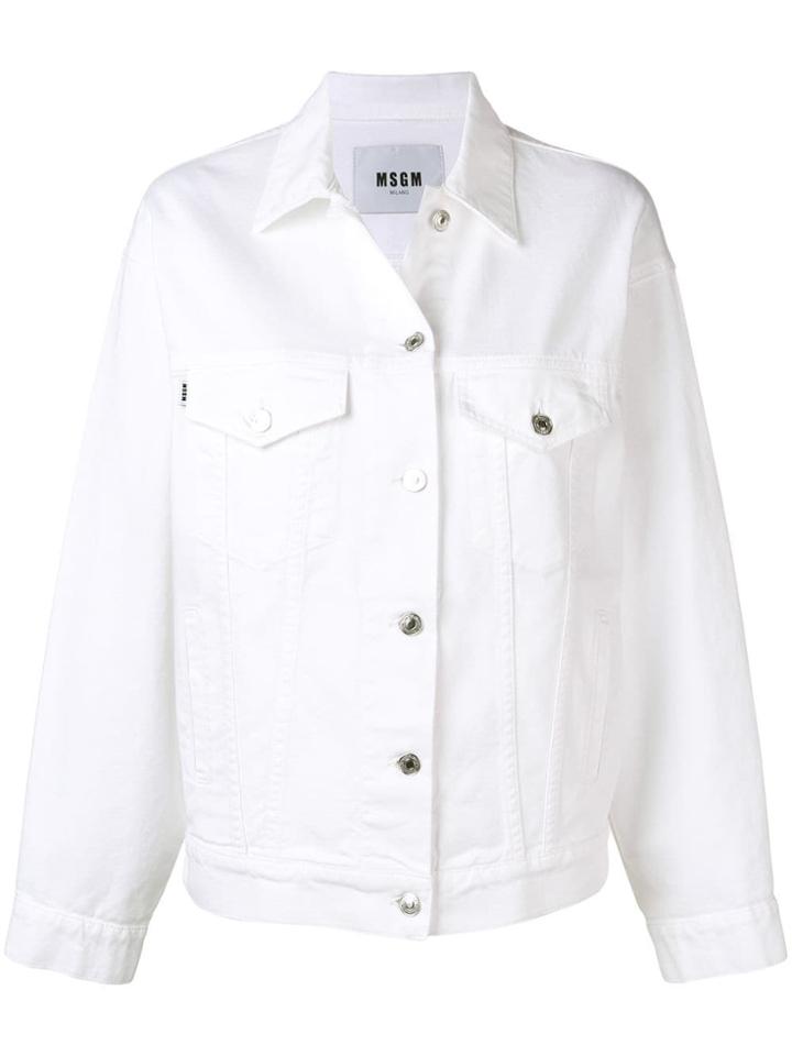 Msgm Buttoned Jacket - White