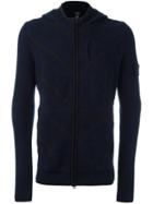 Stone Island Shadow Project Zipped Hoodie, Men's, Size: Xl, Blue, Cotton/polyamide/spandex/elastane