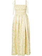 Calvin Klein 205w39nyc Ruched Floral Dress - Green